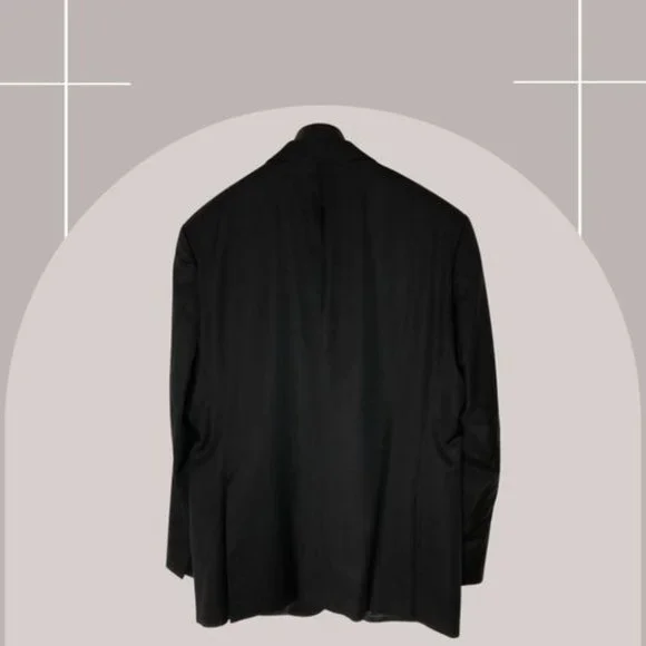 #5 - HUGO BOSS - BLACK JACKET ONLY - SIZE 46R - Picture 3 of 3